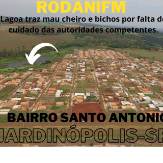 Lagoa no Bairro Santo Antonio, na cidade de Jardinópolis–SP, está dando o que falar.